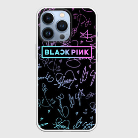 Чехол для iPhone 13 Pro с принтом NEON BLACKPINK АВТОГРАФЫ ,  |  | Тематика изображения на принте: black  pink | blackpink | ddudu ddudu | jennie | jisoo | kpop | lalisa | lisa | neon | rose | блекпинк | группа | ддуду ддуду | дженни | джису | корейская группа | кпоп | лисы | неон | розовый | розэ | черный