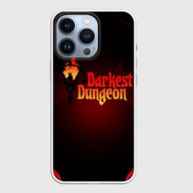 Чехол для iPhone 13 Pro с принтом DARKEST DUNGEON ФАКЕЛ В ОГНЕ ,  |  | abomination | antiquarian | arbalest | bounty hunter | colour of madness | crimson court | crusader | darkest dungeon | game | grave robber | hellion | highwaym | logo | roguelike | shieldbreaker | the shieldbreaker | игра | лого | лог