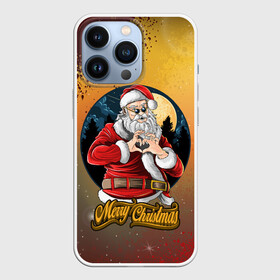 Чехол для iPhone 13 Pro с принтом SANTA LOVE YOU | NEW YEAR ,  |  | Тематика изображения на принте: 2022 | affect | christmas | frost | love | new year | santa claus | дед мороз | дедушка мороз | любимая | любимый | любовь | мороз | надписи | надпись | наступающий год | новогодний | новый год | рождественский | рождество