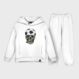 Детский костюм хлопок Oversize с принтом Футбольный судья ,  |  | ball | bone | football | grin | hype | jaw | orbits | skull | teeth | whistle | глазницы | зубы | кость | мяч | оскал | пасть | свисток | футбол | череп