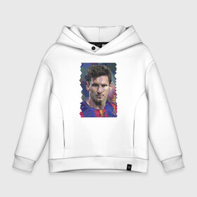 Детское худи Oversize хлопок с принтом Lionel Messi   striker, Barcelona , френч-терри — 70% хлопок, 30% полиэстер. Мягкий теплый начес внутри —100% хлопок | боковые карманы, эластичные манжеты и нижняя кромка, капюшон на магнитной кнопке | argentina | barcelona | celebrity | football | forward | lionel messi | spain | star | striker | аргентина | звезда | знаменитость | испания | лионель месси | нападающий | форвард | футбол