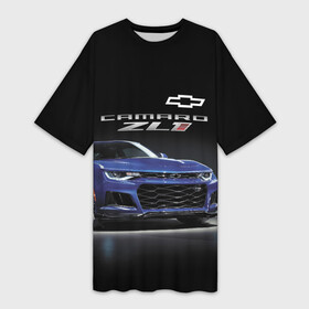 Платье-футболка 3D с принтом Chevrolet Camaro ZL1 Motorsport ,  |  | Тематика изображения на принте: car | chevrolet | motorsport | power | prestige | usa | автомобиль | автоспорт | мощь | престиж | сша | шевроле