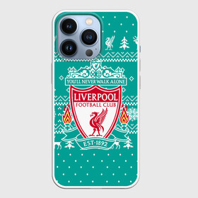 Чехол для iPhone 13 Pro с принтом НОВОГОДНИЙ СВИТЕР LIVERPOOL ,  |  | 2022 | crhistmas | happy new year | lfc | liverpool | merry christmas | snow | sport | winter | winter is coming | ynwa | зима | зима близко | ливерпуль | лфк | новогодний | новый год | новый год 2022 | праздник | рождество | свитер liver