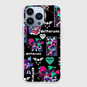 Чехол для iPhone 13 Pro с принтом DELTARUNE PATTERN ART   ГЕРОИ ДЕЛЬТАРУН ,  |  | deltarune | deltarune 2 | game | magic | undertale символ | дельта | дельтарун | дельтарун 2 | джевил | знак руин андертейл | значок дельтарун пиксель | игра | королева | крис | магическая руна | магия | ноэлль | ральзей