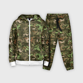 Детский костюм 3D с принтом Олени и Дубовые Листья (камуфляж) ,  |  | camouflage | disguise | hunting camouflage | khaki | maskhalat | military | military camouflage | армия | военный камуфляж | война | животное | зверь | зоопарк | камуфляж | л | лось | маскировка | масхалат | милитари | олень | охота