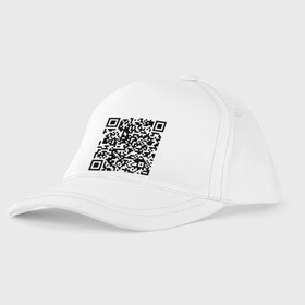 Детская бейсболка с принтом QR код Скала Джонсон , 100% хлопок | классический козырек, металлическая застежка-регулятор размера | qr | код | мемы | приколы | скала джонсон