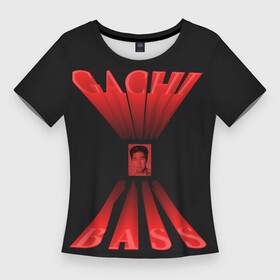 Женская футболка 3D Slim с принтом Gachi Bass VAN ,  |  | billy | bily | gachi | van | били | билли | ван | гачи | гачи басс | гачибасс