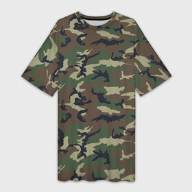 Платье-футболка 3D с принтом Камуфляж  (Camouflage) ,  |  | camouflage | military | армия | боец | ввс | вдв | вмф | военный камуфляж | воин | война | гру | десантник | дшб | камуфляж | кгб | маскировка | масхалат | мвд | милитари | мчс | омон | охота | патриот | пво
