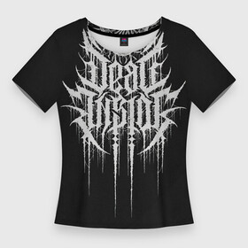 Женская футболка 3D Slim с принтом DEAD INSIDE, Сороконожка ,  |  | dead inside | metal | rock | готика | дед инсайд | дэд инсайд | мёртвый внутри | метал | мрак | сококоножка