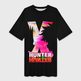 Платье-футболка 3D с принтом Hunter x Hunter  Гон x Киллуа ,  |  | anime | furikusu | gon | gon furikusu | hunter x hunter | killua | killua zoldyck | manga | zoldyck | аниме | гон | гон фрикс | золдик | манга | охотник новичок | охотник х охотник | фрикс | ханта ханта | хантер х хантер