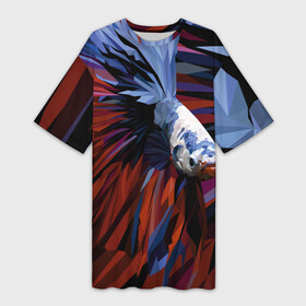 Платье-футболка 3D с принтом Рыбка, исполняющая желания ,  |  | аквариум | желание | золотая рыбка | мечта | море | морские жители | рыба