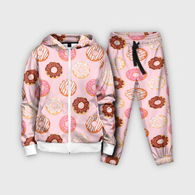 Детский костюм 3D с принтом Pink donuts ,  |  | confetti | donut | donuts | glaze | pink | powder | shugar | sweet | глазурь | конфетти | пончик | пончики | пудра | розовый | сахар | сладкий