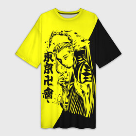 Платье-футболка 3D с принтом Кен Рюгуджи  Токийские мстители ,  |  | doraken | ken | ryuguji | ryuguji ken | tokyo avengers | tokyo revengers | аниме | дракен | кен | кен рюгуджи | кенчин | манга | рюгуджи | токийские мстители