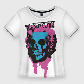 Женская футболка 3D Slim с принтом The Prodigy  череп ,  |  | the prodigy | бигбит | британия | кит флинт | продиджи | электронная музыка