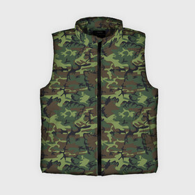 Женский жилет утепленный 3D с принтом Камуфляж Нато Вудленд (woodland) ,  |  | camouflage | military | армия | боец | ввс | вдв | вмф | военный камуфляж | воин | война | гру | десантник | дшб | камуфляж | кгб | маскировка | масхалат | мвд | милитари | мчс | омон | охота | охрана | патриот | пво