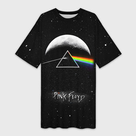 Платье-футболка 3D с принтом PINK FLOYD LOGO  ПИНК ФЛОЙД ЗВЕЗДЫ ,  |  | pink floyd | артрок | группа | звезды | музыка | небо | пинк флойд | прогрессивный рок | протопрог | психоделический рок | рок | рок группа | спейсрок | эйсидрок | экспериментальный рок