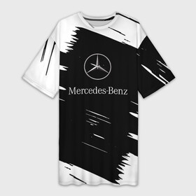 Платье-футболка 3D с принтом Mercedes Benz Текстура. ,  |  | amg | mercedes | mercedesamg gt | sport | амг | мерседес | мерседесбенц амг | спорт