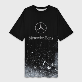 Платье-футболка 3D с принтом Mercedes Benz распылитель ,  |  | amg | mercedes | mercedesamg gt | sport | амг | мерседес | мерседесбенц амг | спорт