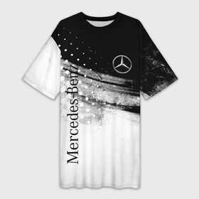 Платье-футболка 3D с принтом Mercedes Benz спорт ,  |  | amg | mercedes | mercedesamg gt | sport | амг | мерседес | мерседесбенц амг | спорт