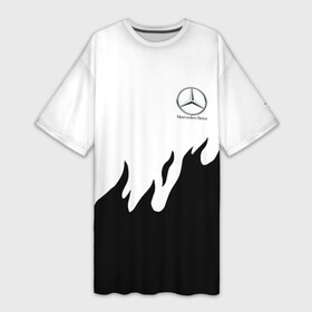 Платье-футболка 3D с принтом Mercedes Benz нарисованный огонь ,  |  | amg | mercedes | mercedesamg gt | sport | амг | мерседес | мерседесбенц амг | спорт