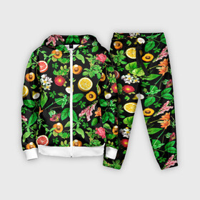 Детский костюм 3D с принтом Фруктовый сад ,  |  | абрикосы | лето | листья | овощи | персики | сок | фруктовый сад | фрукты | цветы