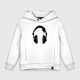 Детское худи Oversize хлопок с принтом Headphones   наушники , френч-терри — 70% хлопок, 30% полиэстер. Мягкий теплый начес внутри —100% хлопок | боковые карманы, эластичные манжеты и нижняя кромка, капюшон на магнитной кнопке | blot | headphones | hype | music | клякса | музыка | наушники | хайп