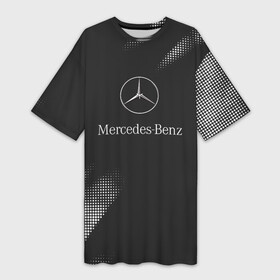 Платье-футболка 3D с принтом Mercedes Benz  Мерс ,  |  | amg | mercedes | mercedesamg gt | sport | амг | мерседес | мерседесбенц амг | спорт