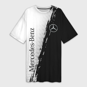 Платье-футболка 3D с принтом [Mercedes Benz]  Sport ,  |  | amg | mercedes | mercedesamg gt | sport | амг | мерседес | мерседесбенц амг | спорт