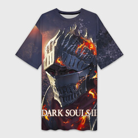 Платье-футболка 3D с принтом DARK SOULS III Рыцарь Солнца  Дарк Соулс ,  |  | dark soul | demons souls | elden ring | elder | iii | praise of the sun | ring | soul like | дак | дарк соул | дарк соулс | душа | соулс | темные души