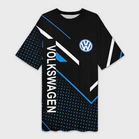 Платье-футболка 3D с принтом Фольксваген, Volkswagen геометрия ,  |  | auto | sport | volkswagen | авто | автомобили | автомобиль | автомобильные | бренд | внедорожники | вольцваген | легковые | марка | спорт | фольксваген | фольц | фольцваген