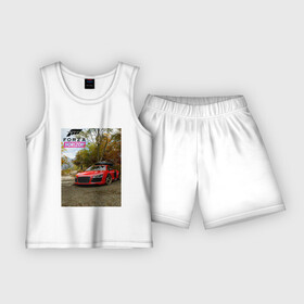 Детская пижама с шортами хлопок с принтом Forza Horizon 5 AUDI ,  |  | audi | auto | autosport | cars | forza | game | horizon | sportcar | авто | игра | спорт