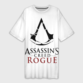 Платье-футболка 3D с принтом Assasin s creed rogue ,  |  | ac | ac rogue | rogue | ассасин | изгой | кредо ассасина | кредо ассасина изгой