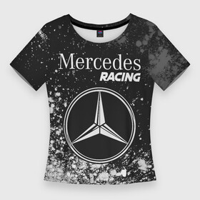 Женская футболка 3D Slim с принтом MERCEDES  Racing  Арт ,  |  | amg | auto | bens | benz | logo | merc | mercedes | mersedes | moto | racing | star | vthctltc | авто | амг | бенц | звезда | класс | краска | краски | лого | логотип | мерин | мерс | мерседес | мото | символ | символы | ьуксувуы