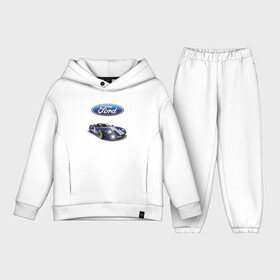 Детский костюм хлопок Oversize с принтом Ford   Racing team ,  |  | Тематика изображения на принте: car | ford | motorsport | performance | prestige | racing | team | usa | автомобиль | автоспорт | бренд | представление | престиж | сша | форд