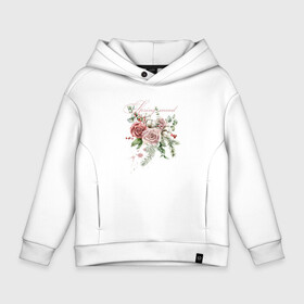 Детское худи Oversize хлопок с принтом Spring mood. Flower , френч-терри — 70% хлопок, 30% полиэстер. Мягкий теплый начес внутри —100% хлопок | боковые карманы, эластичные манжеты и нижняя кромка, капюшон на магнитной кнопке | 8 march | 8 марта | cool girl | feminism | flower | girl | woman | в подарок | весна | девочкам | девочке | женские | женщинам | женщине | март | праздник | фем | феминизм | цветочки | цветы