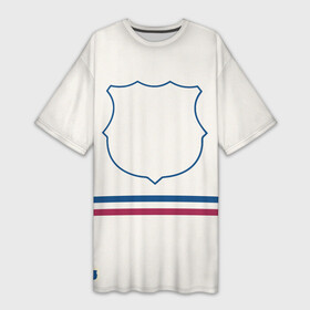 Платье-футболка 3D с принтом FC Barcelona  Vintage clear Logo (2022) ,  |  | 0x000000123 | barca | barcelona | el clasico | la liga | messi | pre match | барса | барселона | классико | месси