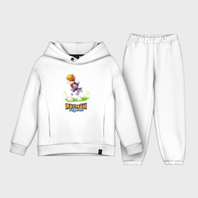 Детский костюм хлопок Oversize с принтом Уставший Rayman ,  |  | globox | rayman | rayman legends | глобокс | реймен | рэйман | рэймэн | человечек