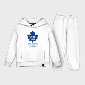 Детский костюм хлопок Oversize с принтом Toronto Maple Leafs are coming Торонто Мейпл Лифс ,  |  | hockey | maple leafs | nhl | toronto | toronto maple leafs | usa | мейпл лифс | нхл | спорт | сша | торонто | торонто мейпл лифс | хоккей | шайба