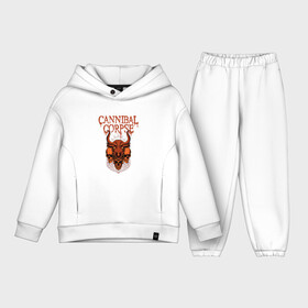 Детский костюм хлопок Oversize с принтом Cannibal Corpse | Skulls ,  |  | cannibal | cannibal corpse | corpse | death metal | deathgrind | алекс уэбстер | брутальный дэт метал | дэт метал | дэтграйнд | каннибал корпс | кеннибал корпс | кэннибал корпс | пол мазуркевич | роб барретт | труп каннибала