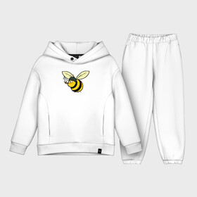 Детский костюм хлопок Oversize с принтом Пчелка в каске с сигарой ,  |  | bee | каска | пчела | пчелка