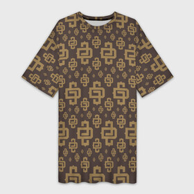 Платье-футболка 3D с принтом Узор Monogramm Pattern Dope Camo (Dope Street Market) ,  |  | балаклава | камуфляж | модные | узор | хайп | шмот