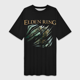 Платье-футболка 3D с принтом Всадник  Elden Ring logo ,  |  | demigod | elden | eternal | knight | logo | marika | queen | radagon | ring | soul | вечная | всадник | душа | кольцо | королева | лого | логотип | марика | погасшая | полубог | радагон | ринг | рыцарь | элден | элдена
