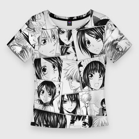 Женская футболка 3D Slim с принтом ПРЕЗИДЕНТ СТУДСОВЕТА ГОРНИЧНАЯ Pattern ,  |  | anime | kaichou wa maid sama | аниме | анимэ | президент горничная