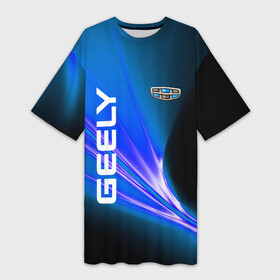 Платье-футболка 3D с принтом Geely Automobile ,  |  | 2020 | auto | geely | geely coolray | review | sport | авто | автомобиль | автомобильные | бренд | джили | марка | машины | спорт