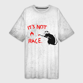 Платье-футболка 3D с принтом Banksy  крыса (надпись) ,  |  | banksy | арт | бенкси | бэнкси | граффити | картина | краска | крыса | мышь | надпись | роберт | робин бэнкс | робин ганнингхем | с кисточкой | стрит арт | творчество | художник