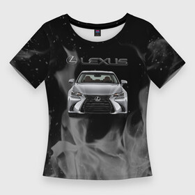 Женская футболка 3D Slim с принтом lexus  лексус  огонь ,  |  | 2020 | auto | lexus | sport | авто | автомобиль | автомобильные | бренд | лексус | марка | машины | спорт