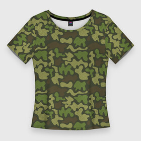 Женская футболка 3D Slim с принтом Камуфляж в крапинку ,  |  | camouflage | military | армия | боец | ввс | вдв | вмф | военный камуфляж | воин | война | гру | десантник | дшб | камуфляж | кгб | маскировка | масхалат | мвд | милитари | мчс | омон | охота | охрана | патриот | пво