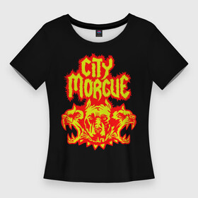 Женская футболка 3D Slim с принтом ZillaKami x SosMula City Morgue Цербер ,  |  | city | citymorgue | morgue | sos mula | sosmula | zilla kami | zillakami | цербер