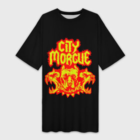 Платье-футболка 3D с принтом ZillaKami x SosMula City Morgue Цербер ,  |  | city | citymorgue | morgue | sos mula | sosmula | zilla kami | zillakami | цербер