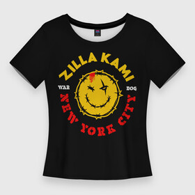 Женская футболка 3D Slim с принтом ZillaKami x SosMula City Morgue New York City ,  |  | city | citymorgue | morgue | sos mula | sosmula | zilla kami | zillakami | модные | нью йорк | хайп | шмот